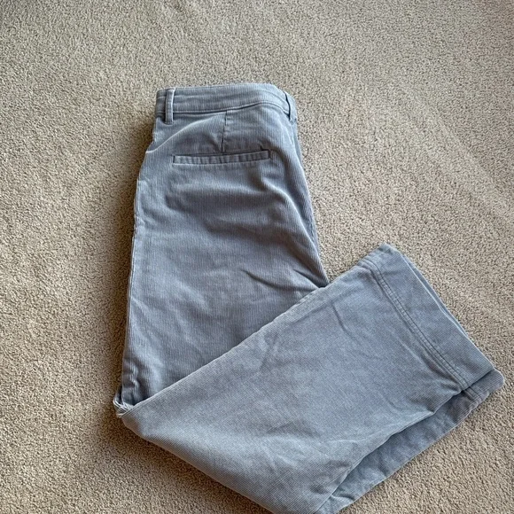 Club Monaco Wide Leg Pants Cords- Gray - Picture 3 of 7